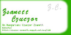 zsanett czuczor business card